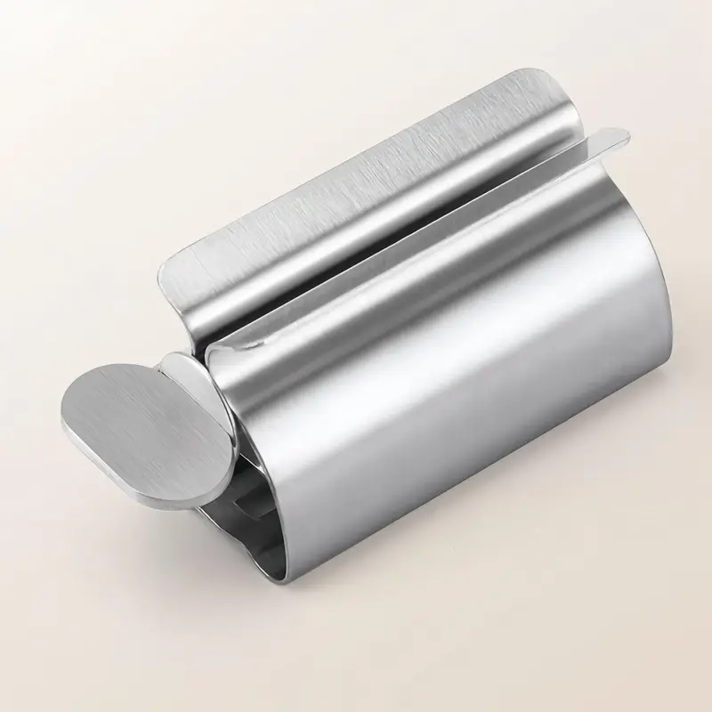 Stainless Steel Toothpaste Dispenser, Bathroom Creative Durable Toothpaste Dispenser, Household Daily Bathroom Gadgets, Home Goods 6