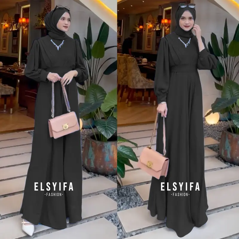 THERESA DRESS ORIGINAL CERUTY BABYDOLL EXCLUSIVE KONDANGAN BRIDESMAID BUSUI BY ELSYIFA 6