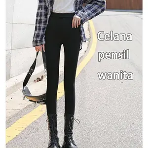 Celana Pensil Wanita Hitam Slim Fit Panjang Dewasa Stylish dan Nyaman Cocok untuk Gaya Kasual dan Formal