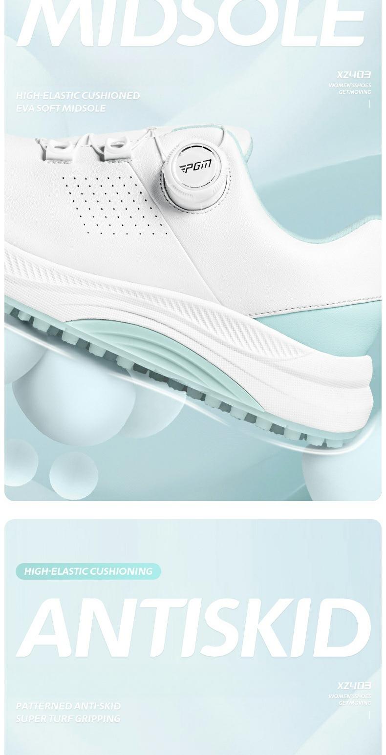 Product Introduction of [PGM] Summer Golf Women's Sneakers Women's Waterproof Knob Shoelace Height Increasing Non-Slip Women's Shoes Women's Sports Shoes Xz403 11