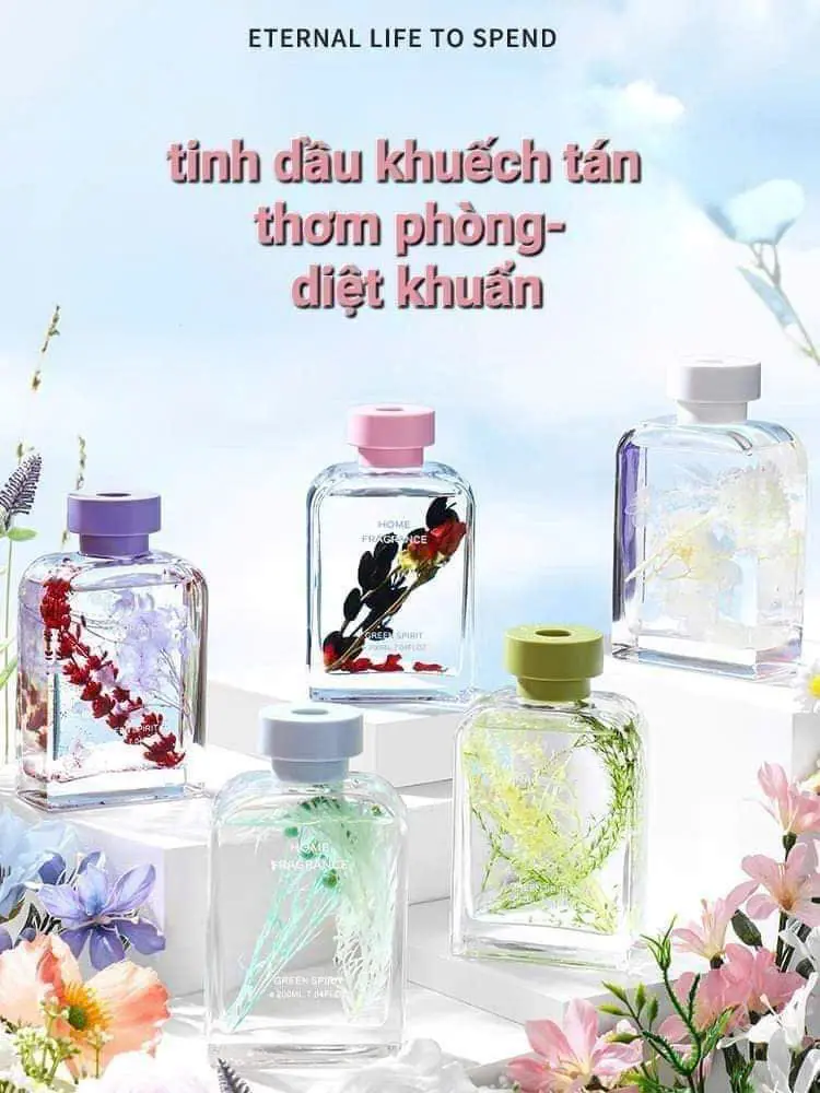 Tinh dầu  thơm phong tự khuếch tán , siêu thơm- bản 200ml xài 3, 4 tháng mới hết. Phòng ngủ Hoa oải hương Quà tặng Dầu Thơm Phòng