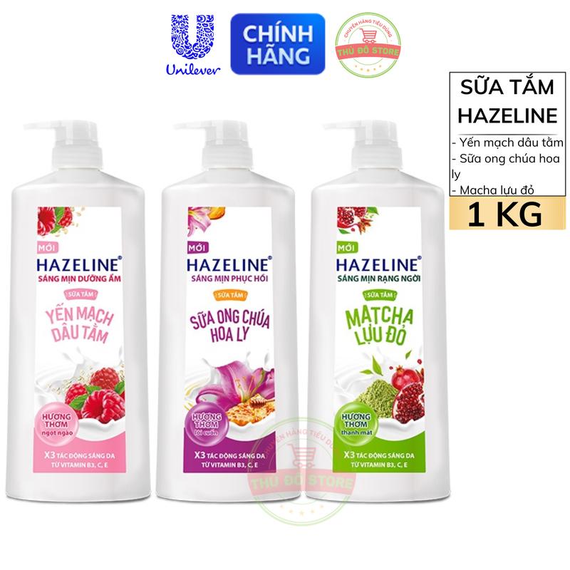 Sữa Tắm Dưỡng Thể Hazeline Thiên Nhiên Sáng Mịn - Chai 1KG