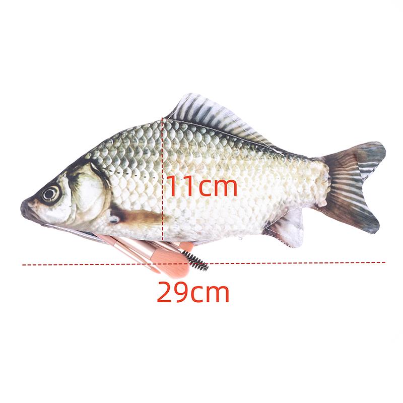 Product Introduction of Túi đựng bút, Hình con cá thực tế, cho cá chép nước ngọt, Túi đựng đồ trang điểm, Hộp đựng bút và bút chì, Có dây kéo, Trở lại trường học, Túi đựng bút chì, Túi đựng bút chì 25