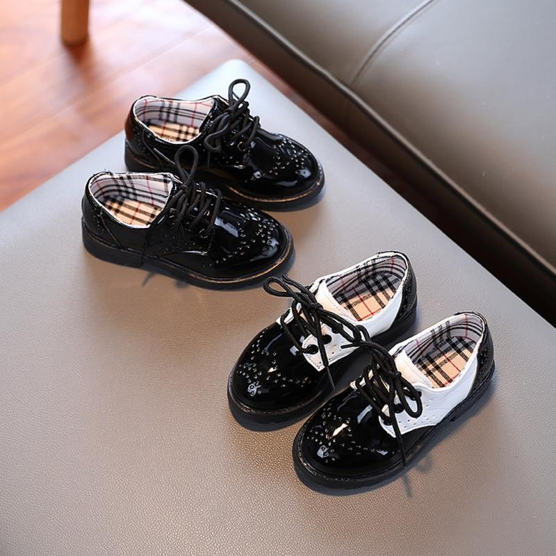 Product Introduction of 2024 Spring and Autumn Little Boy Casual Versatile British Style Academy Small Leather Shoes Little Girl Small Middle School and Older Children Performance Shoes 2