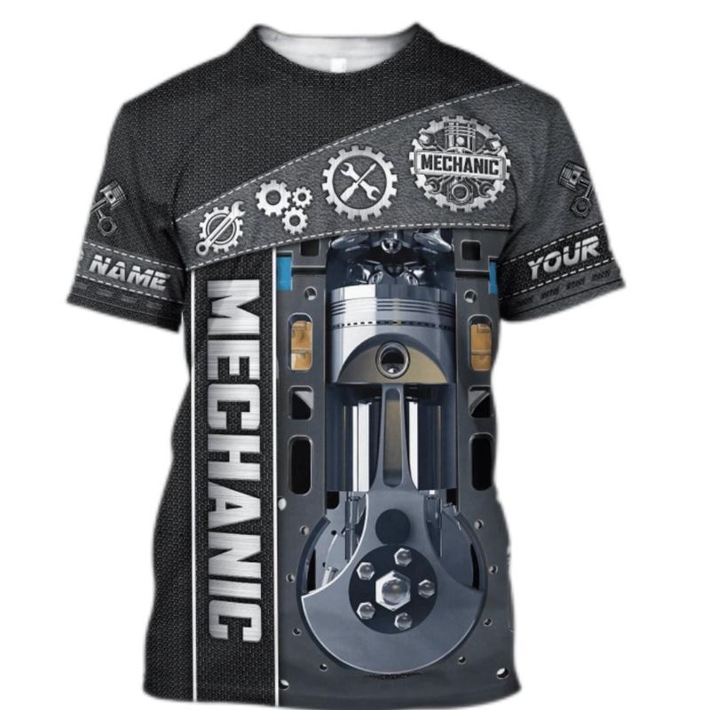 Product Introduction of Men's Fabric, Loose, Mixed with Geometric Tiger Print, Suitable for Outdoor Activities in Summer 4