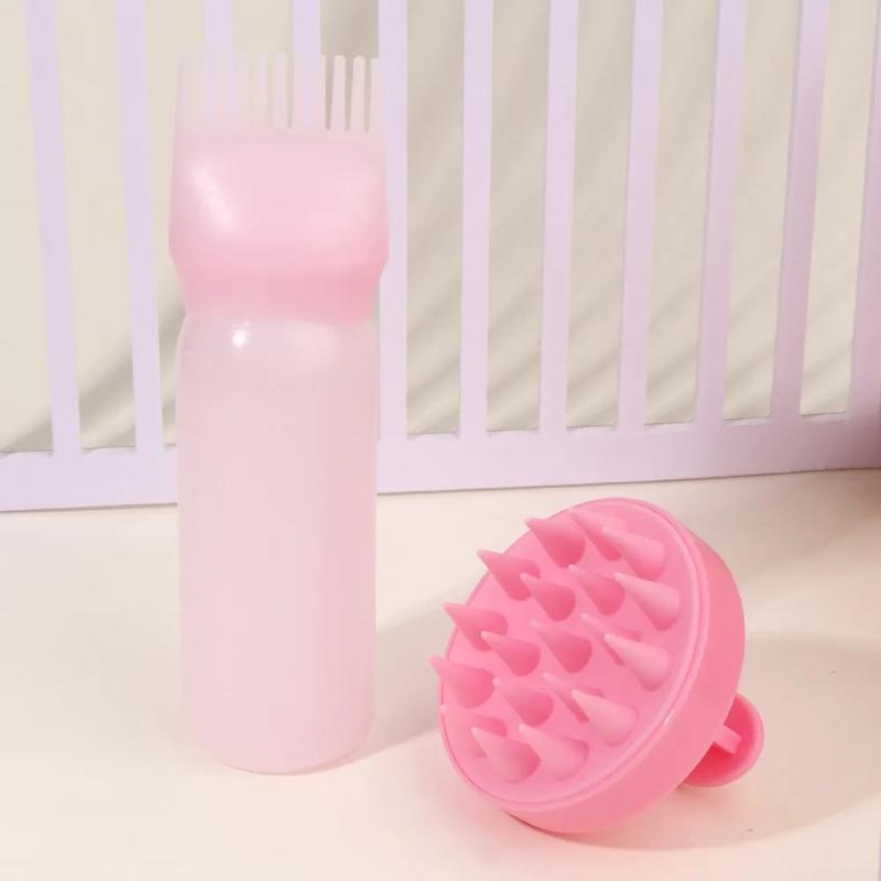 Product Introduction of 160ML Hair Dye Applicator Bottles Portable Hair Roots Massager Plastic Dyeing Shampoo Bottle Oil Comb Brush Hair Coloring Tools 13