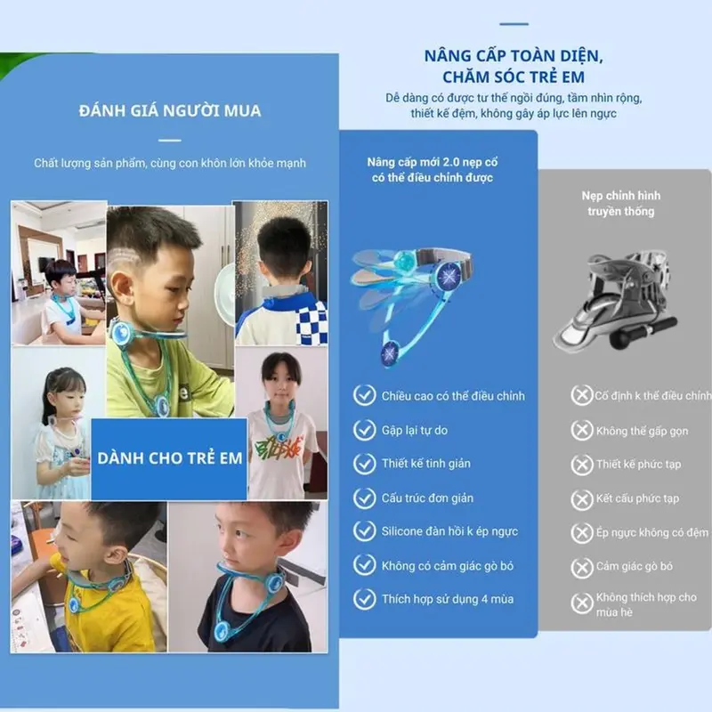 Đai Nẹp Cổ Chỉnh Sửa Tư Chống Gù Chống Cận chống mỏi cổ 5