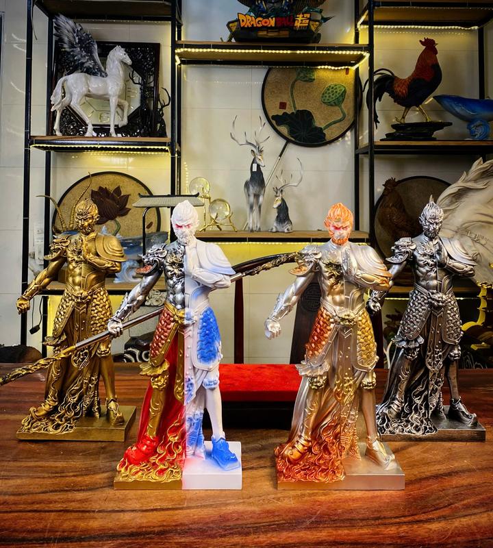 Tượng Tôn Ngộ Không - Tượng Trang Trí Thiện Ác Tranh Tâm Phương Linh Decor Decor Phòng Trang Trí Nhà