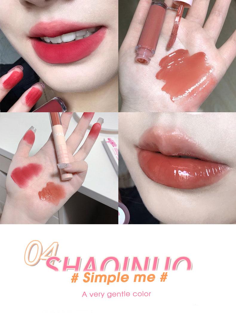 Product Introduction of Son Bóng Hai Đầu, Shaqinuo Youth Time, Lớp Hoàn Thiện Lì Dưỡng Ẩm, Môi Nước, Son Môi Làm Trắng, Không Dễ Dán, Thích Hợp Cho Bùn Môi Women Nữ Cosmetic Trang Điểm Mỹ Phẩm 7