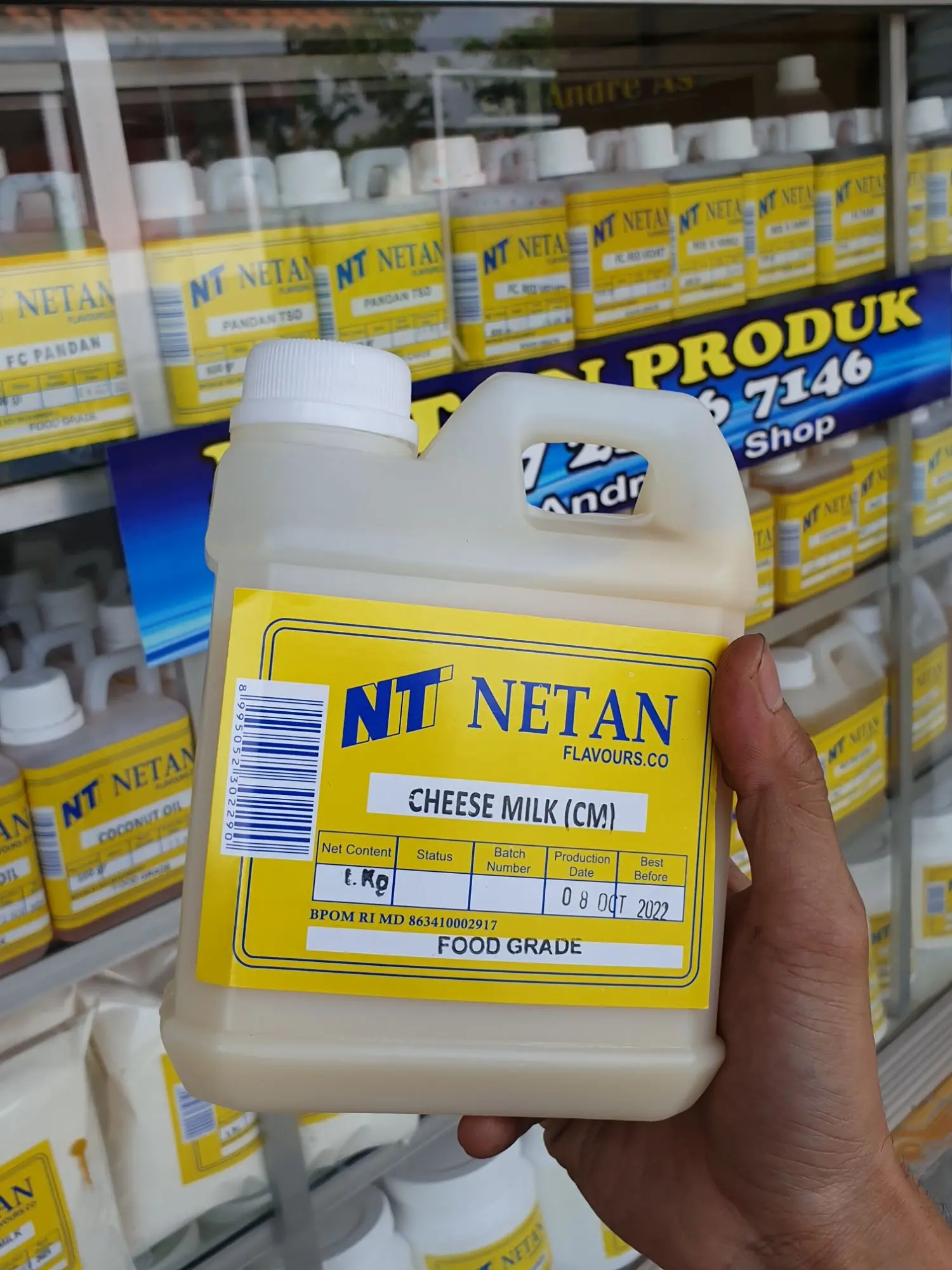 NETAN CHEESE MILK 1KG ( VANILI )