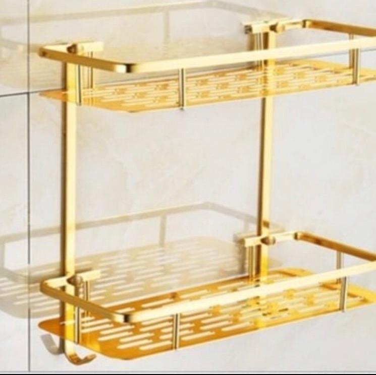 Rak Sabun/Rak Kotak/Rak Aluminium Gold 0