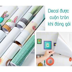 Giấy dán bếp, Decal dán bếp, chống dầu mỡ, tráng nhôm, cách nhiệt, dễ lau chùi Decor