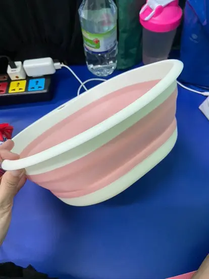 Chậu gấp gọn thau xếp gọn silicon rửa mặt tay chân đa năng dùng tại nhà, du lịch tiện lợi tiết kiệm diện tích không gian Welike 6
