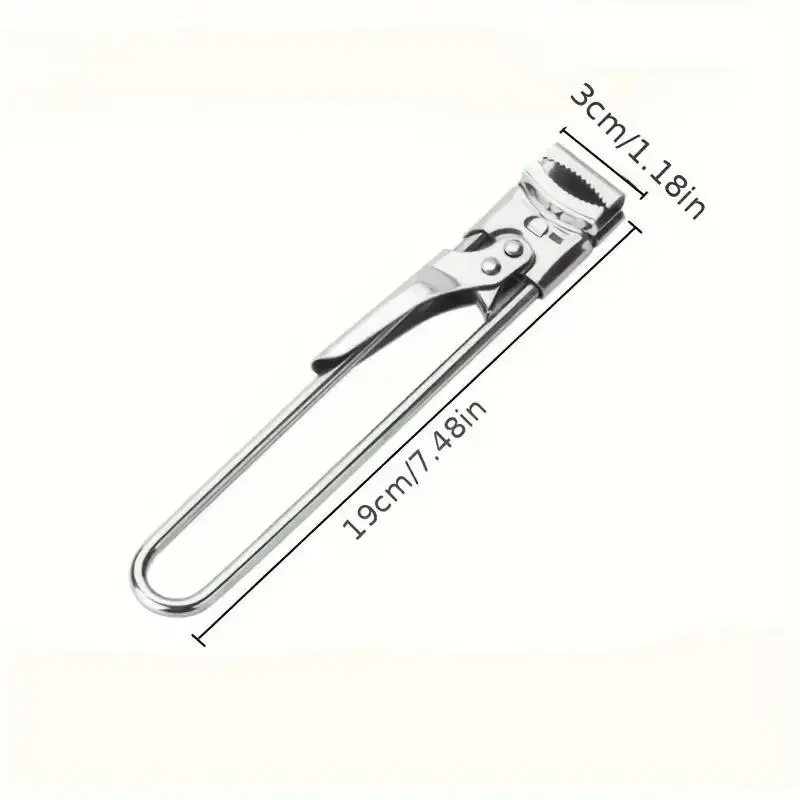 Stainless Steel Can Opener, 1 Count Adjustable Bottle Opener, Creative Multifunctional Bottle Opener, Labor-saving Bottle Opener for Home, Utensils 1