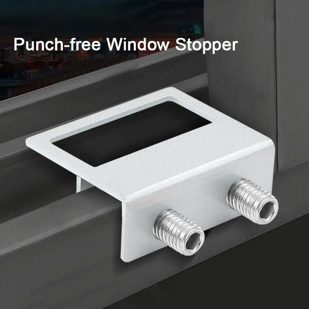 New Aluminum Alloy Window Locks Sliding Security Safety Window Lock Stopper Adjustable Sliding Door Clips Window