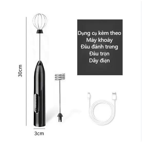 Máy Tạo Bọt Cà phê Máy Đánh Trứng Máy Trứng Mini Cầm Tay Tạo Bọt Caffe Máy Đánh Bọt Đánh Bọt Cafe may danh trộn