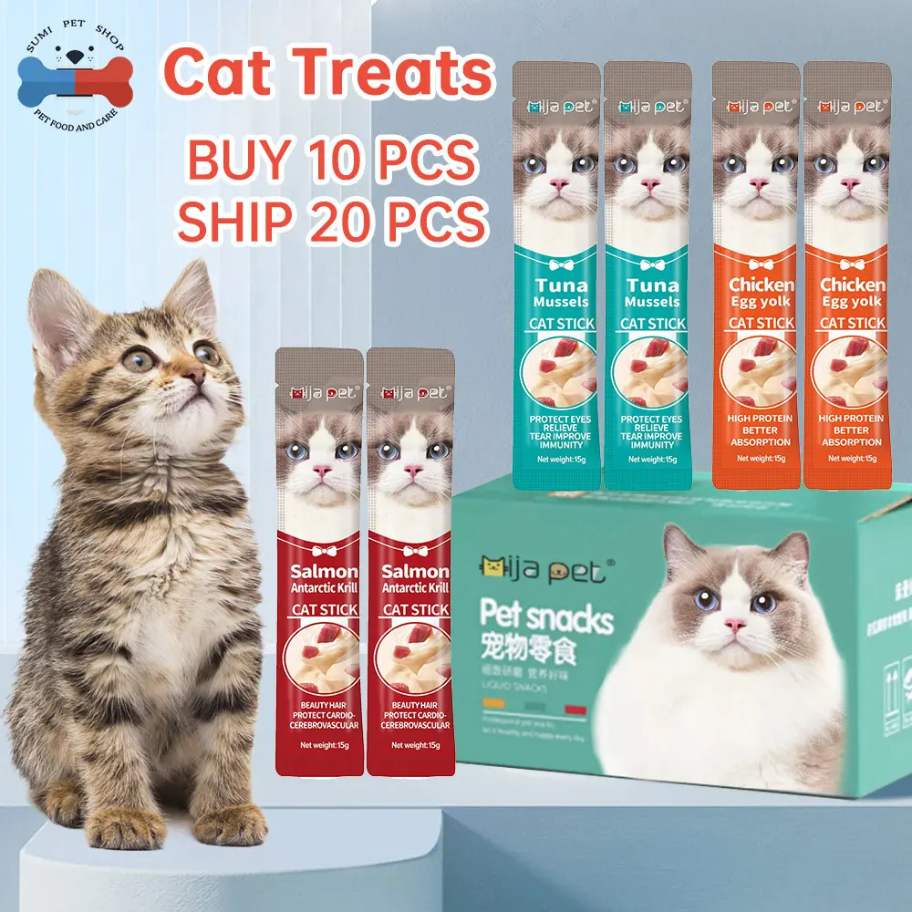 Cat Treats Buy 10 ship 20  Cat Snacks Pets Kitty Cat Treat Fresh Cat Wet Food