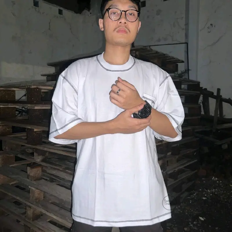 KAOS POLOS JAHITAN LUAR PREMIUM COTTON COMBED 24S 1