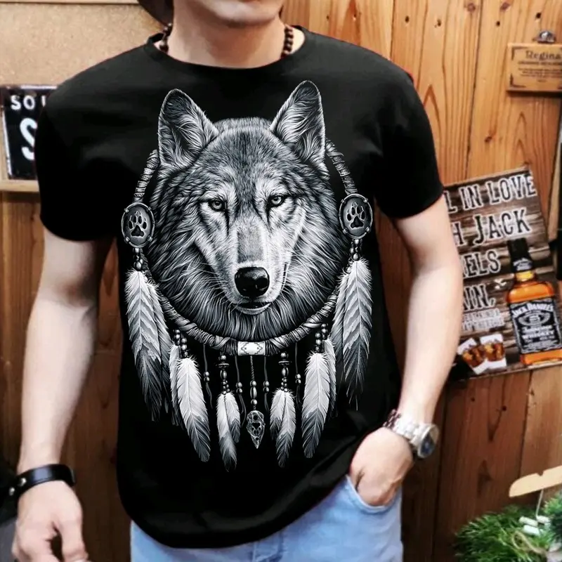Kaos Distro Pria Serigala 0