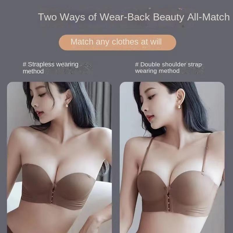Product Introduction of Áo Ngực Gợi Cảm, LSJ, Không Dây Khóa Trước, Chống Trượt, Ngực Nhỏ Chun, Thoải Mái, Áo Ngực Dép nữ quai Kính gắn nón 2