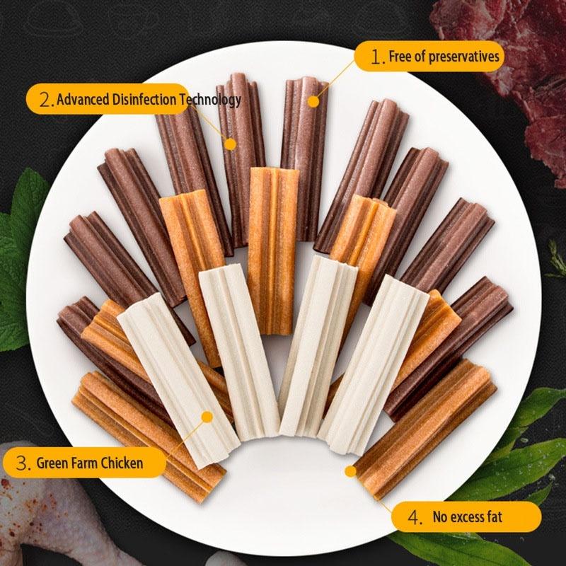 Dentalstick untuk Anjing - Dog Treats - Snack Anjing - Pembersih Gigi Anjing - Penghilang Bau Mulut dan Gigi Anjing tongkat tumbuh gigi anjing 4