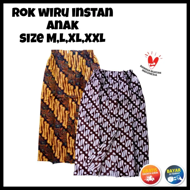 Rok Jarik Wiru Instan Anak Siap Pakai
