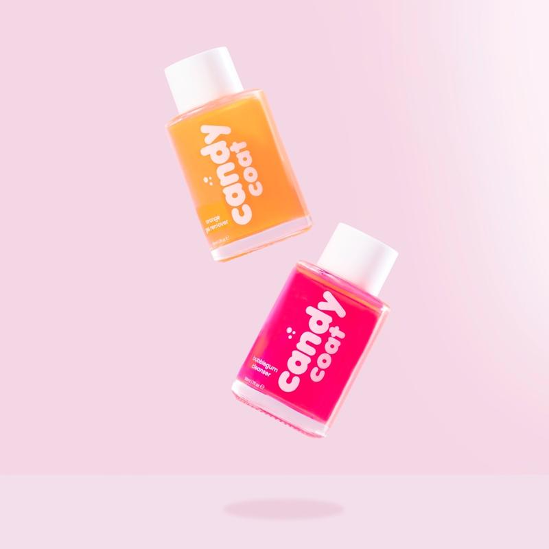 Candy Coat - Bubblegum Nail Prep and Orange Gel Remover 50ml x 2 2