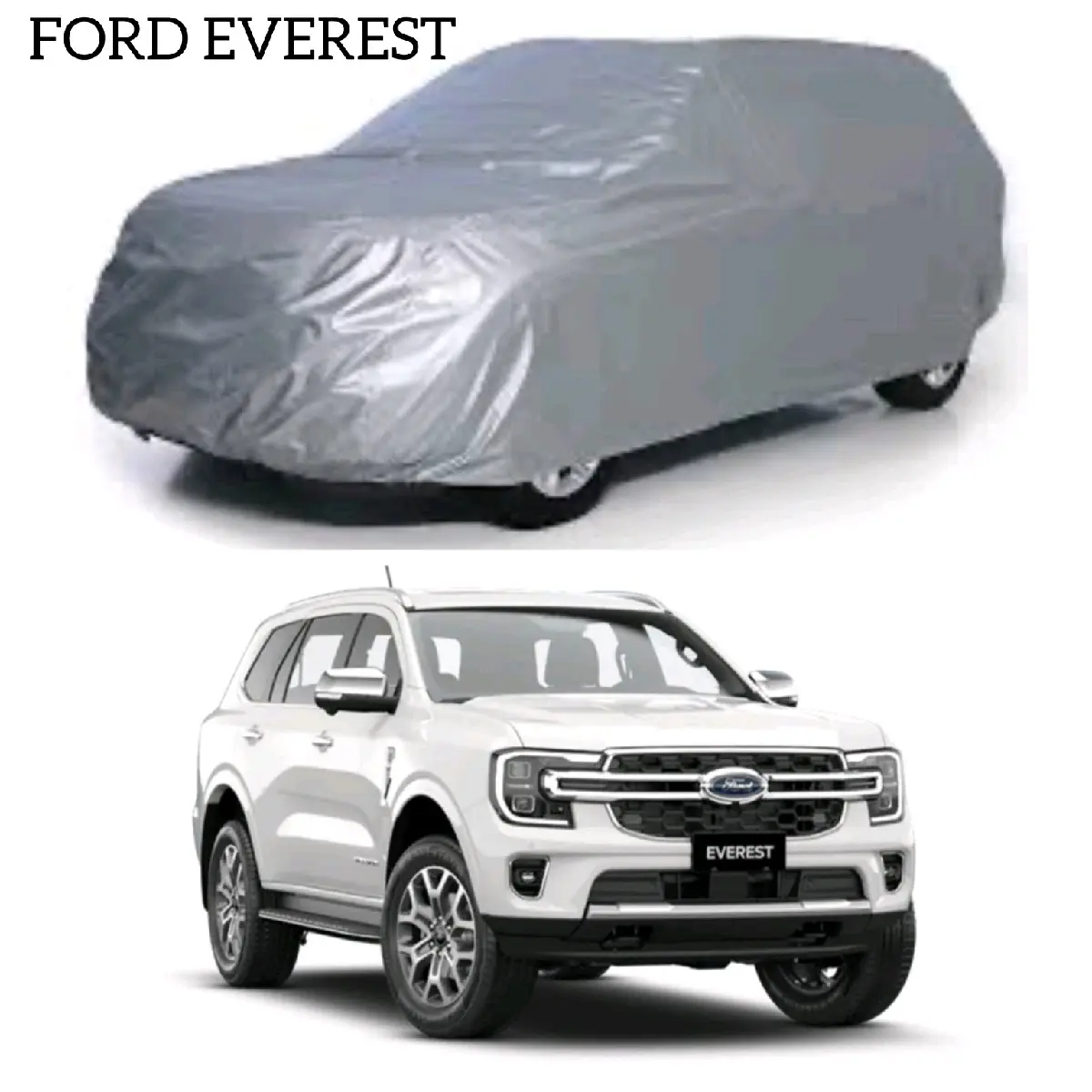 Bạt phủ xe ô tô FORD EVEREST vải dù tráng bạc chống mưa và nắng tốt kèm hộp đựng.