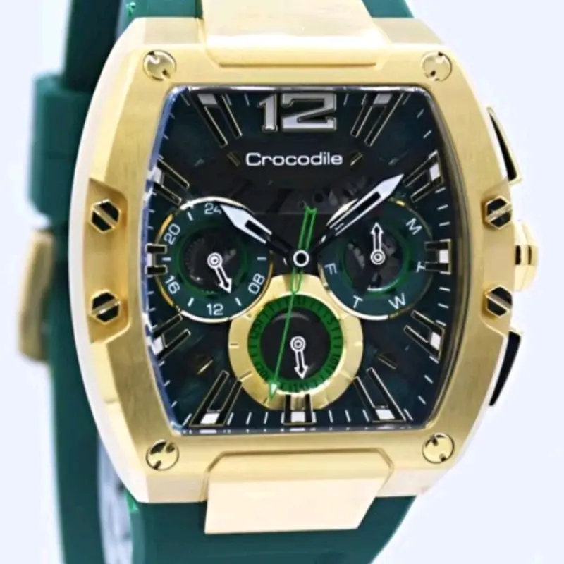 Jam Tangan Crocodile Original CM-42 Tali Silikon Sport Casual Sports Luxury Analog 2