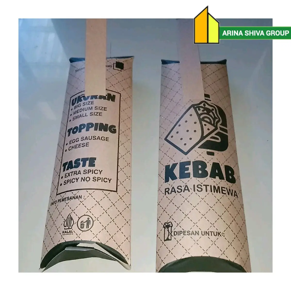 100 LEMBAR KERTAS KEBAB TARIKAN UKURAN 24 × 9,2 CM KARTON HIGH QUALITY TEBAL PRODUK TERBARU | KOTAK KEBAB KEKINIAN | DUS KEBAB VIRAL TIKTOK | KEMASAN KEBAB | BOX KEBAB 100 PCS MURAH | CENTRAL JAYA ABADI | ARINA SHIVA GROUP 6251