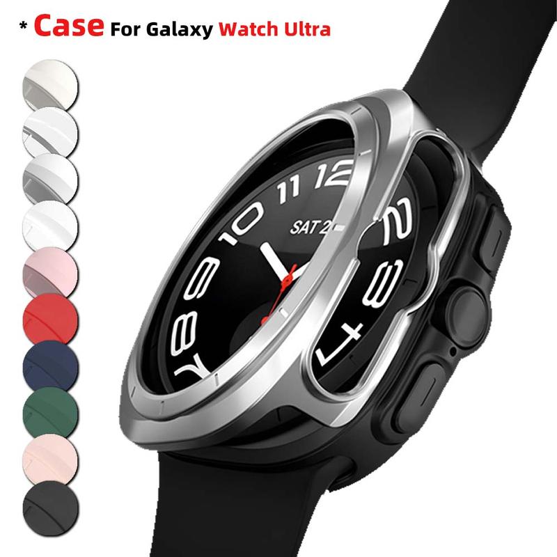 Case for Samsung Galaxy Watch Ultra 47mm PC Protector Luxury CASE Correa for WATCH ULTRA 47MM Full Protective Frame Bumper Cover Accessories Wearable Protection 1