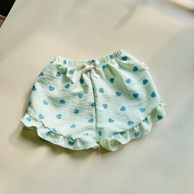 Quần đùi bèo chất đũi mềm mát cho bé gái(3-15kg) 4