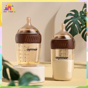 Aynmer PPSU Spill Proof Milk Cup Anti Flatulence Imitation Breast Milk Wide Neck Faby Feeding Bottle