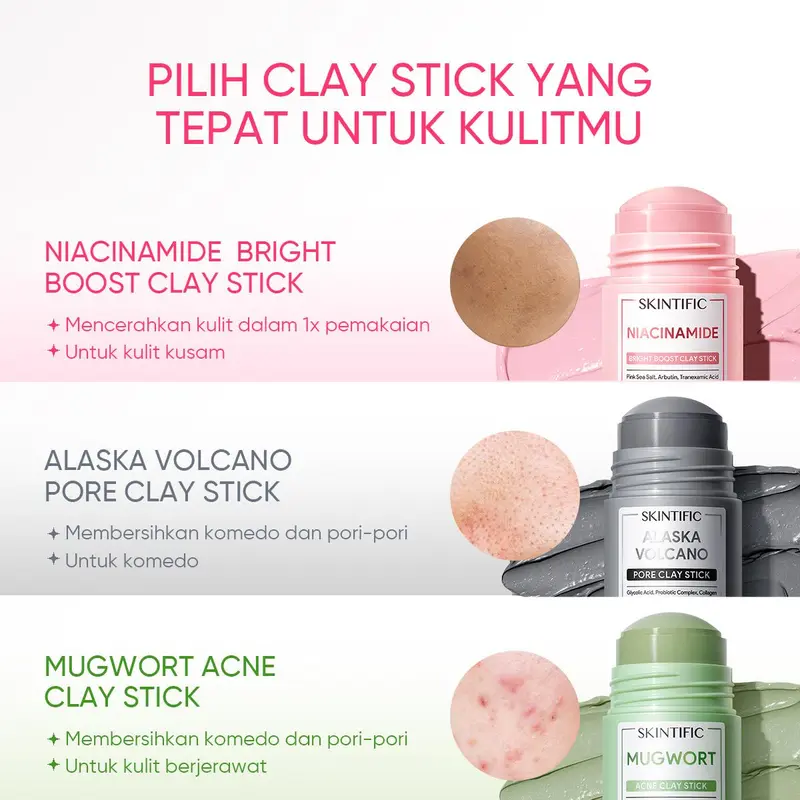 SKINTIFIC Alaska Volcano Pore Clay Stick 6