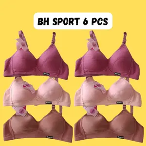 BH SPORT TERMURAH ( 65 RIBU DAPAT 6 ) BRA TANPA BUSA BRA SPORT MURAH ISI 6 BH TANPA KAWAT TERMURAH