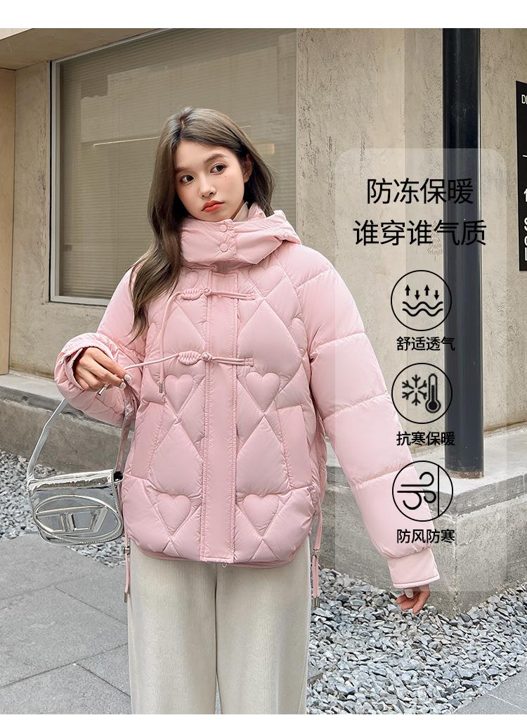 Product Introduction of Fashion Short Cotton-Padded Coat for Women Autumn and Winter New 2024 Korean Style Solid Color with Match Cotton Coat Jacket Thickened Padded Jacket Outer Wear 2