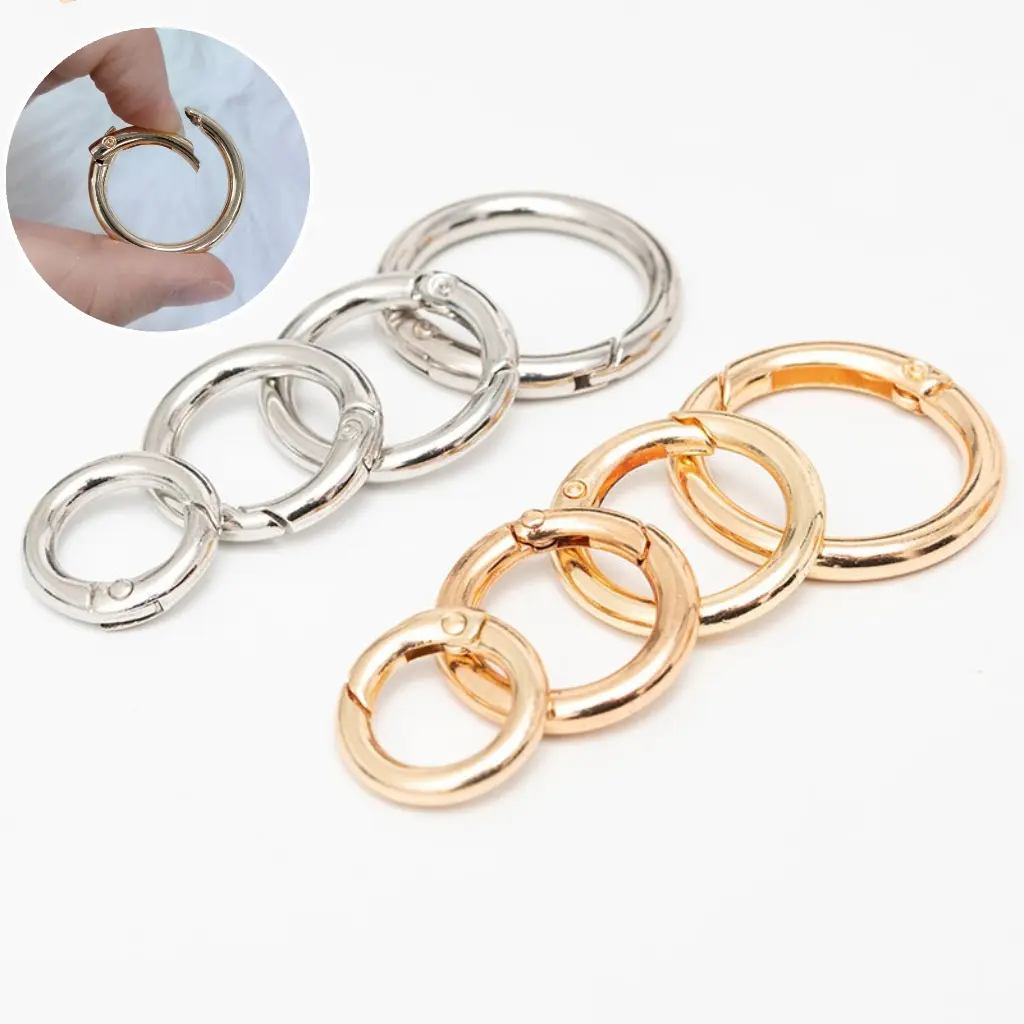 O Ring / Bag Accessories/ Metal Round Buckle/ Open Ring/ Spring Buckle/ Spring O Ring Buckle/ Key Buckle