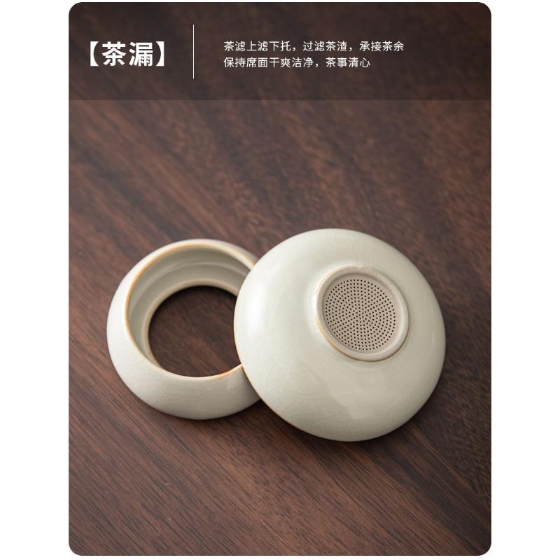 Product Introduction of Bộ Lọc Trà, Nồi Chậu Ru Màu Be, Tách Trà Gốm Sáng Tạo, Tách Trà Cách Ly, Phụ Kiện Bộ Trà, Với Bộ Lọc Trà 28