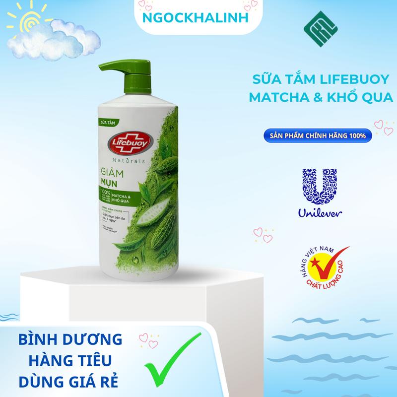 Sữa tắm lifebuoy Matcha & khổ qua chai 800G