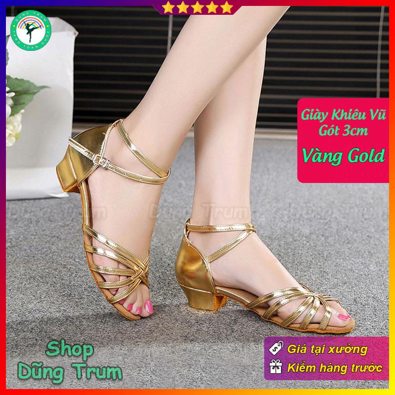 Giày khiêu vũ 3cm đế da lộn, giày nhảy Dancesport KV22 0