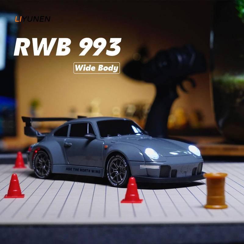 Đồ chơi ô tô đua trôi dạt RC, Porsche 993 1 / 20 Wide Body, 4WD, Điều khiển từ xa, Mô hình ô tô 911 GTR, Thích hợp cho người lớn và trẻ em, Món quà hoàn hảo cho Giáng sinh, Đồ chơi cho bé trai