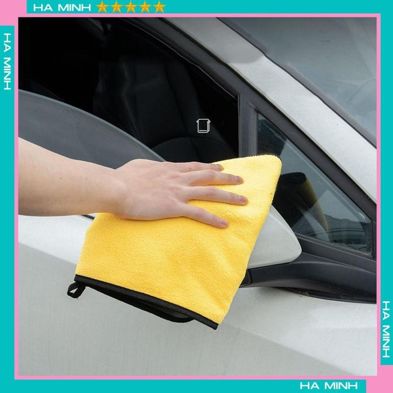 KHĂN DÀYKhăn Lau Xe Chuyên Dụng Ô Tô Lau Bếp Lau Kính Microfiber Siêu Thấm 2 Lớp - Thái Hòa Auto98 7