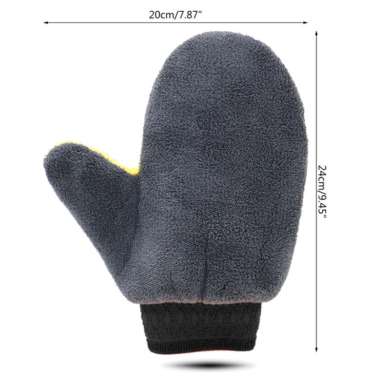 Car Wash Mitt Microfiber Chenille Gloves Thick Car Cleaning Mitt Wax Detailing Brush Auto Care Golves Towel 4