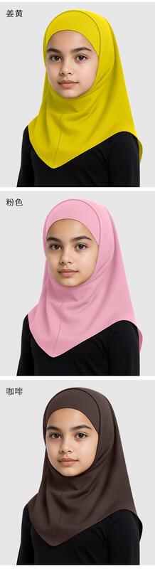Product Introduction of Malaysian Headscarf Summer Outdoor Sunscreen Headscarf Hat Lightweight Ice Silk Children's Head Cover 17