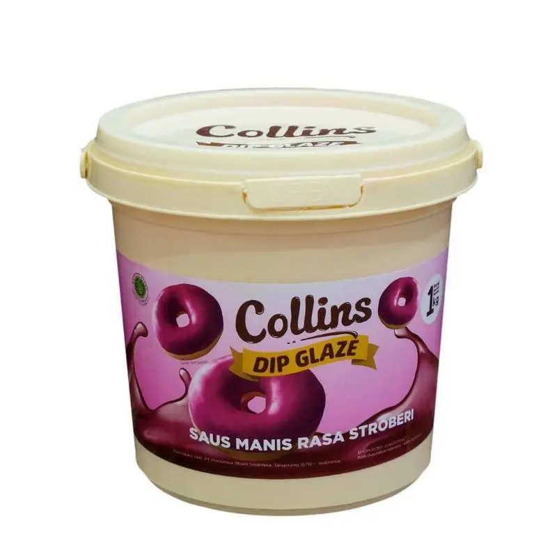 [KALIMANTAN] COLLINS DIP GLAZE DAN CRUNCHY 1 KG ANEKA RASA Manis Selai Halal BPOM 4