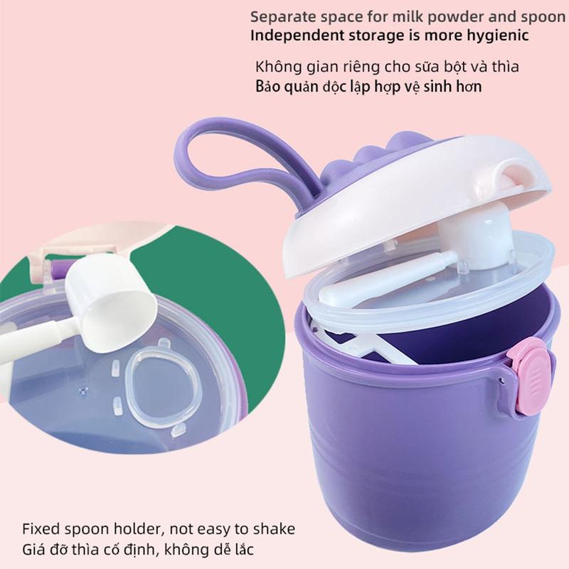 Portable Baby Milk Powder Box Cute Feeding Food Storage Box Essential Cereal Infant Milk Powder Box Toddler Snacks Container 2
