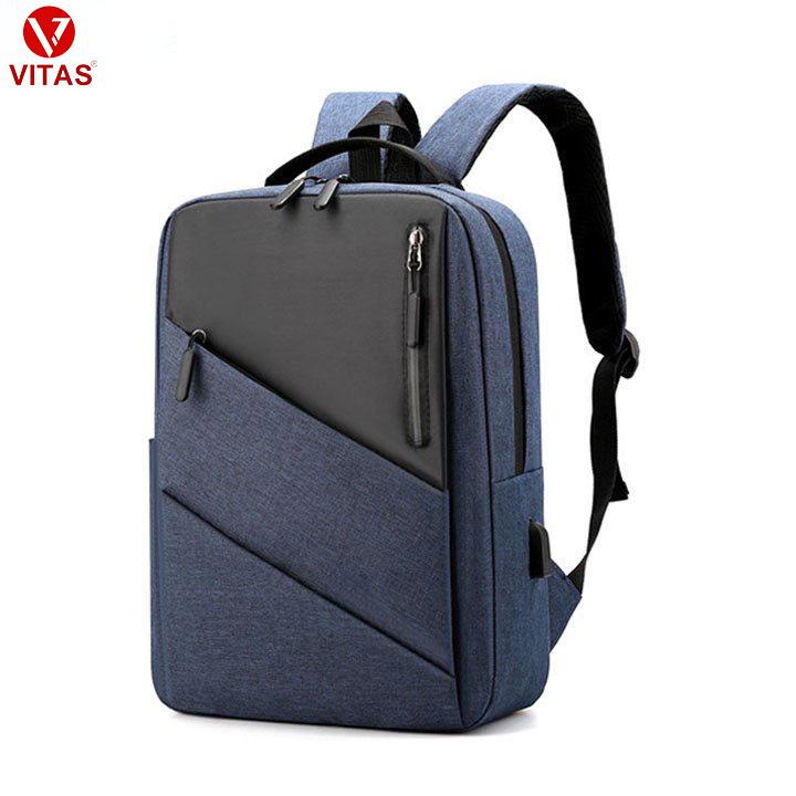 Ba lô Nam Nữ laptop 15.6" thời trang VITAS-VT-S298 Bag Backpack Đeo Vai Nhung balo mới nhất 2025 hộp