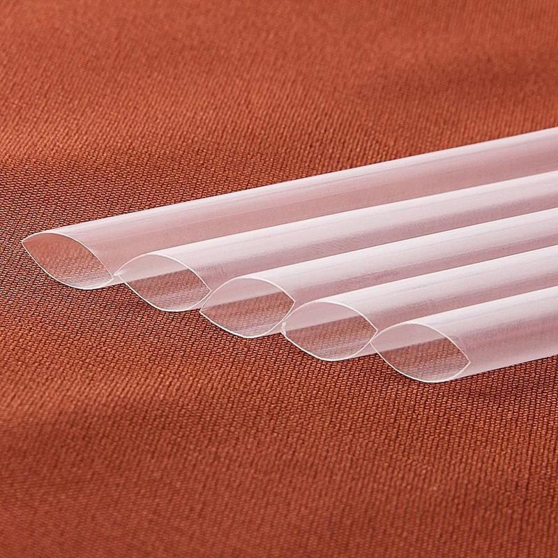 Ống Hút Jumbo Sinh Tố, 300 Chiếc, Ống Hút Uống Nước Bằng Nhựa Trong Suốt, Thích Hợp Cho Trà Bong Bóng Và Lắc Trái Cây, Ống Hút Jumbo 5