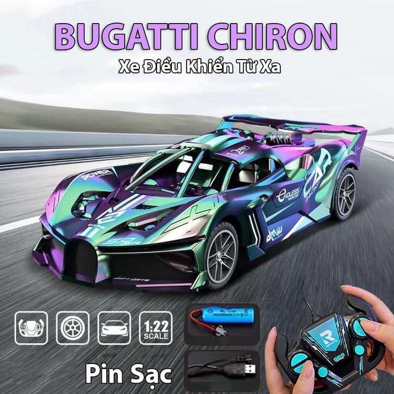 Đồ Chơi Xe Điều Khiển Từ Xa Siêu Xe Bugatti / Lamborghini CyberCar Race Car Tặng Kèm Pin Sạc Và Tay Cầm Điều Khiển 2.4G Toy