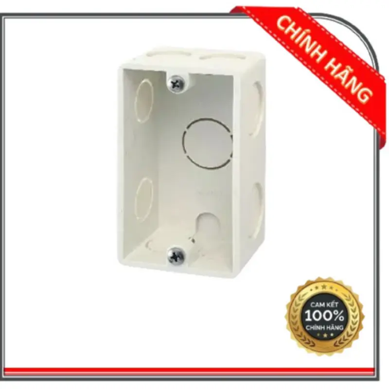 (HCM) Đế âm đơn, hộp âm tường ổ cắm, công tắc, kích thước 10 x 6 x 4